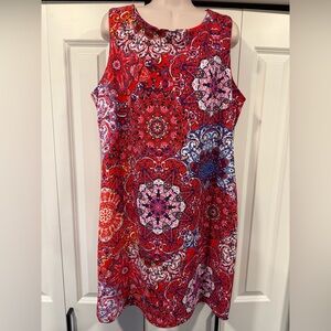 Alyx red pink purple sheath dress bright bold 18